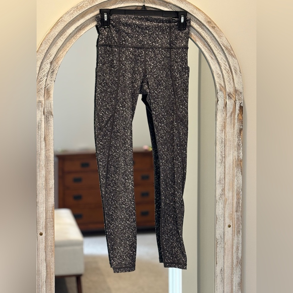 Athleta Monochrome Speckled Tights